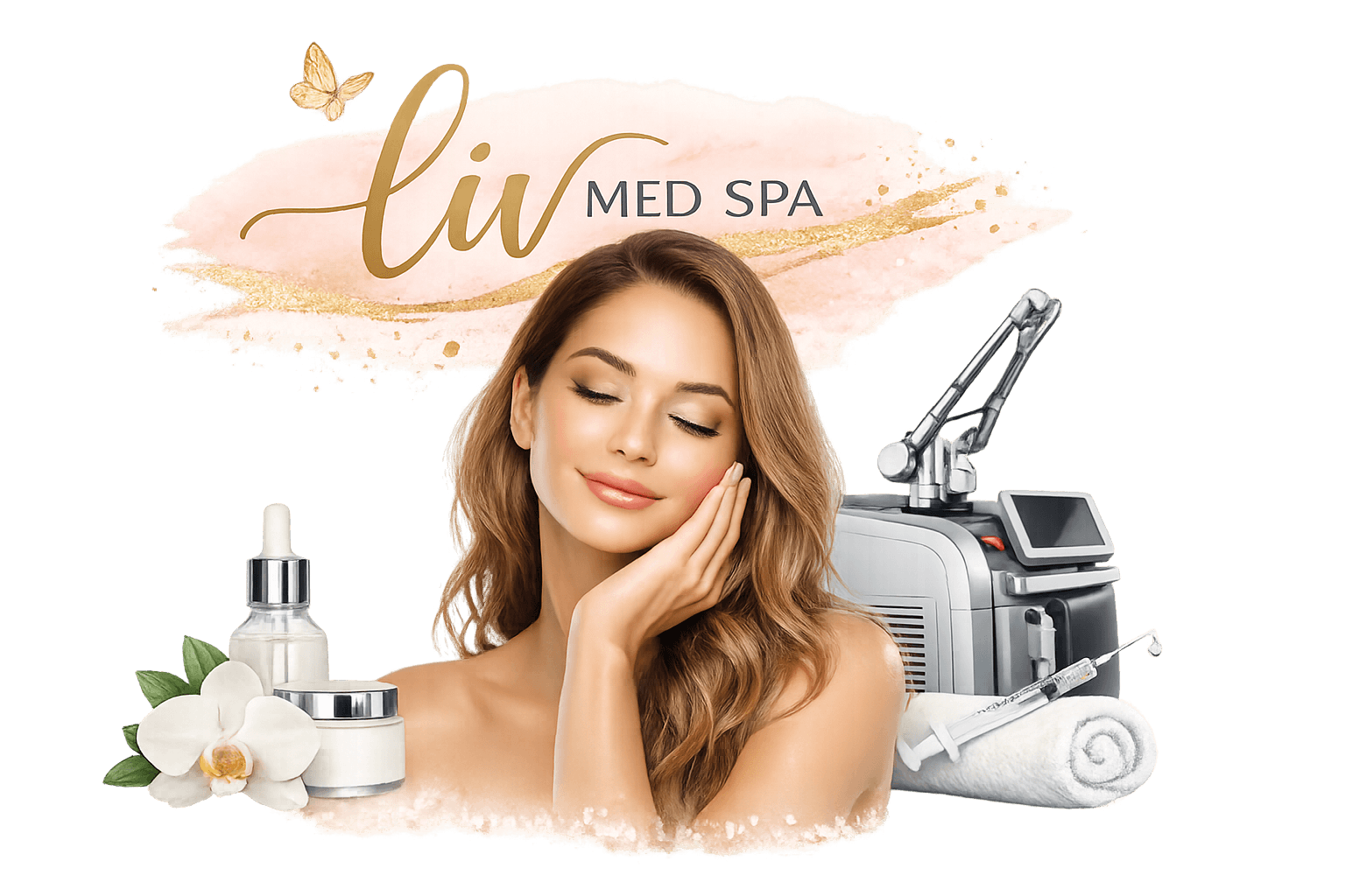 Luxury medical spa facial treatment in Spring TX